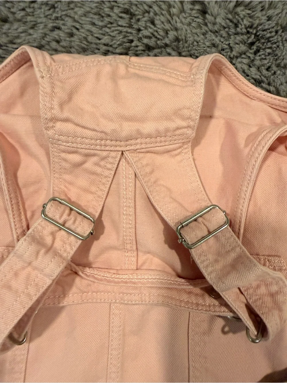 GAP Coral Pink Overall Pinafore Dress
